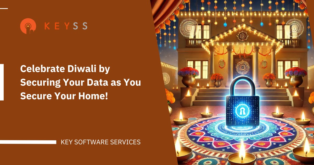 KEYSSIndia's tweet photo. Celebrate this #Diwali by protecting your #DigitalWorld just like your home! 🔒 Embrace #CyberSecurity and secure your data with #KeySoftwareServices. 🎇 Make it a #Safe &amp; #BrightDiwali! #DataProtection #FestivalOfLights 

Learn more - https://t.co/Uewh8Mu9Xb https://t.co/BFLAe7mVHH