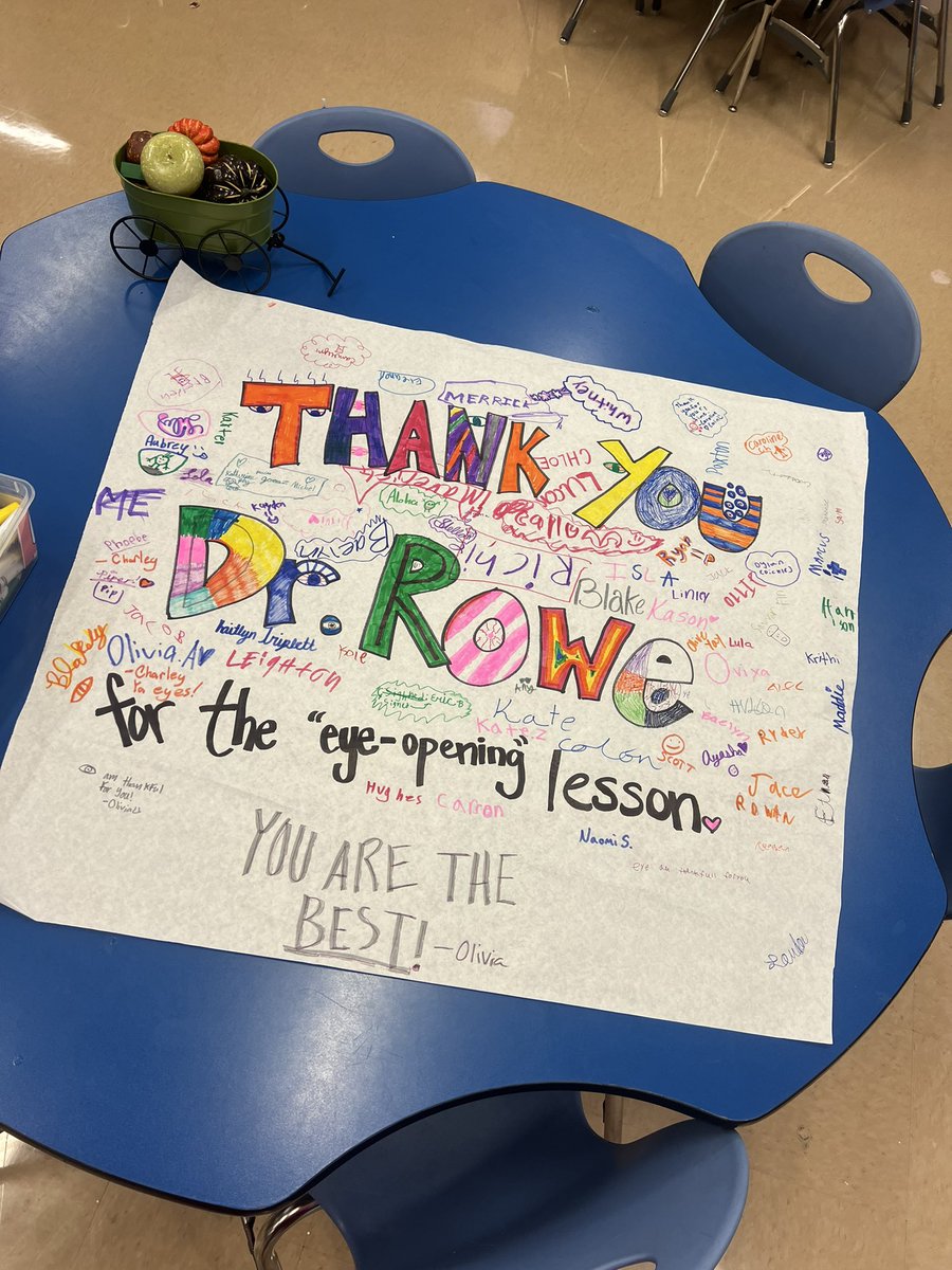 MsRowe6's tweet image. A couple of weeks ago, our class had the amazing opportunity to interview a real optometrist—my dad! After reading The Science Behind Sight, students were full of questions, and he shared fascinating insights about eye care &amp;amp; vision.  Thanks Dr. Rowe🧑‍⚕️📖✨ #CareerConnections #HMH