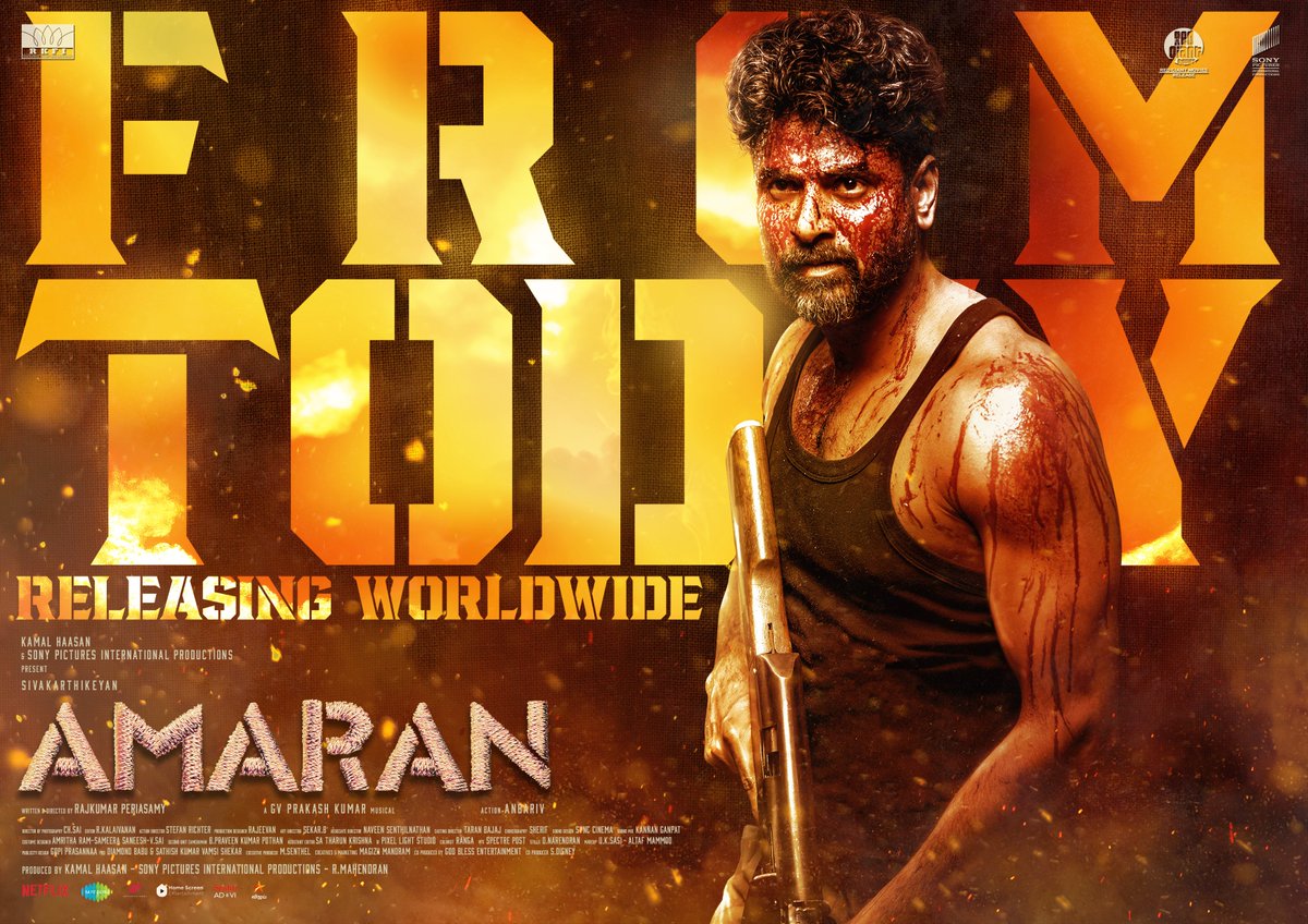 muralisofficial's tweet image. ShowTime  :   #Amaran 😮‍💨❤️‍🔥❤️‍🔥🔥🔥

#AmaranFDFS @Siva_Kartikeyan