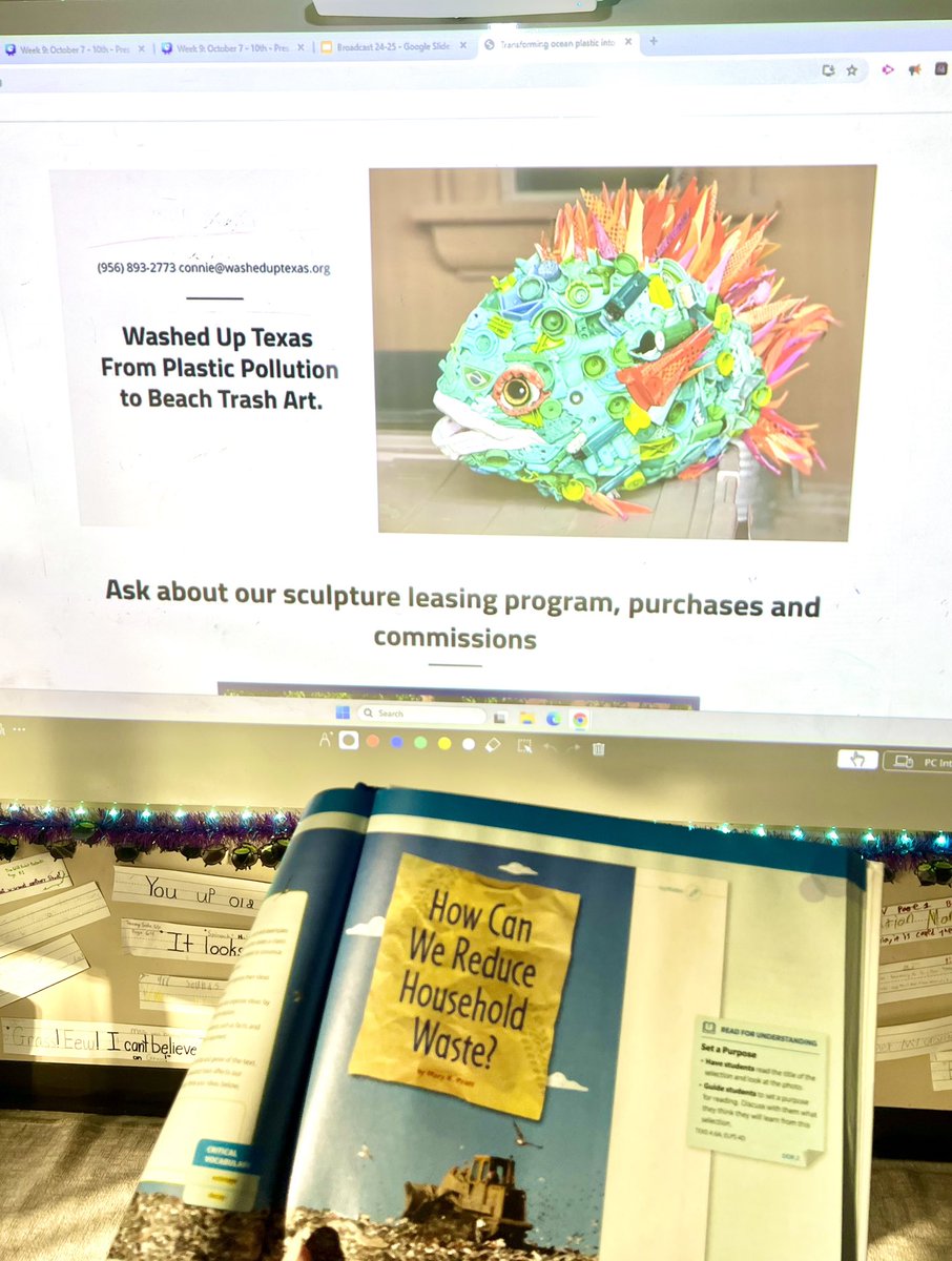 MsRowe6's tweet image. 🌊♻️ After reading the HMH Texas lesson on ‘How Can We Reduce Household Waste,’ students created skits to promote recycling around campus. We also explored the inspiring work of @WashedUpTexas, a nonprofit that helps protect our environment.