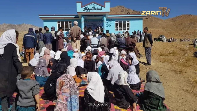 ساخت مکتب جدید در ولسوالی جغتوی غزنی با هزینه مردمی