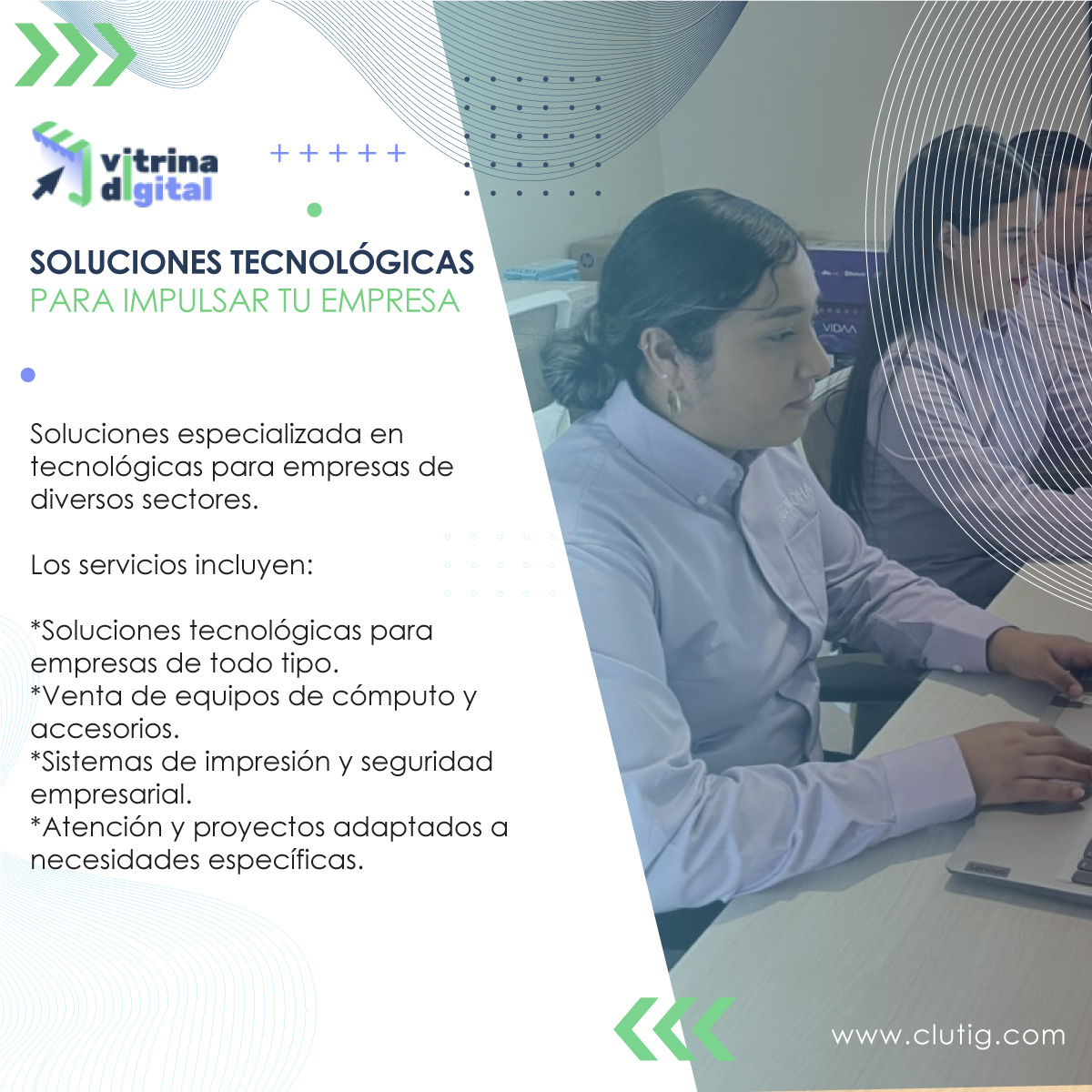 🌐Conoce a uno de nuestros aliados TECNOHA. Ofrece las mejores soluciones y productos tecnológicos al sector empresarial.🌐

💻 Descubre más de la vitrina digital: vitrina.clutig.com/Vitrina/Catalo…
#VitrinaDigital #EmpresasCLUTIG #Innovación #TransformaciónDigital #SolucionesIT #TICs