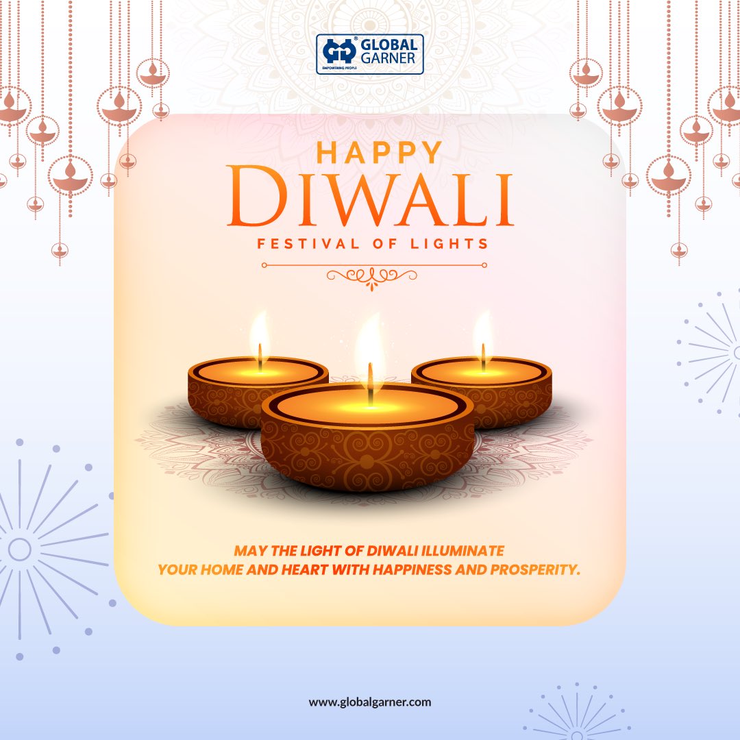MyGlobalGarner's tweet photo. 🎆 Happy Diwali from Global Garner! 🎆

🌟 This Diwali, let your heart and home shine with the warmth of love, laughter, and light. 

🙏Global Garner wishes you a season filled with endless happiness and prosperity! 🌟

#BeZiddi #KeepWalking https://t.co/RUGcfzK8sy