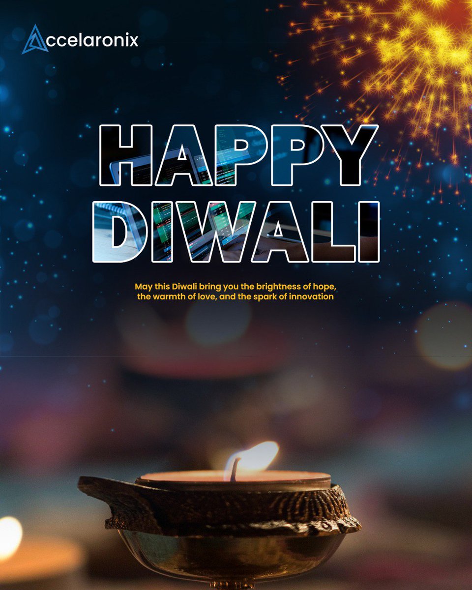 accelaronix's tweet photo. Wishing you and your loved ones a bright, joyful, and prosperous Diwali! May this festival of lights bring peace, happiness, and success to your home and heart. Happy Diwali

#HappyDiwali #FestivalOfLights #DiwaliVibes #JoyAndProsperity https://t.co/lB6b88g8zy