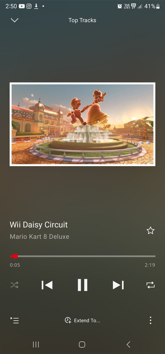 NinStarRose's tweet photo. Just listening to some bangers! #PrincessDaisy #MarioKart8Deluxe #BoosterCoursePass #BCP #Jamming #BestPrincess #NintendoMusic https://t.co/HfRJtA32wD