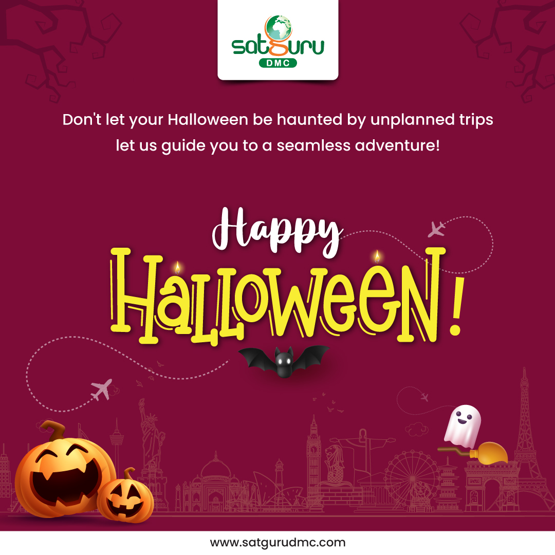 DmcSatguru's tweet photo. Let us handle your Halloween getaway for a seamless journey!
Book your journey with Satguru Travel!
.
.
.
.
.
#Travel #TravelDiaries #TravelPackages #TravelCompany #Trip #Tour #CorporateTravel #SatguruTravel #Halloween2024  #TrickOrTreat #PumpkinSpiceVibes https://t.co/sX7StFSqYe