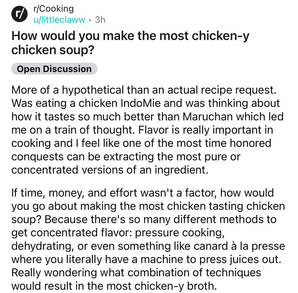 sharpbabytooth's tweet photo. Asked this on Reddit + my answer but curious what your answer would be @MythicalChef https://t.co/vauWR5YDSh
