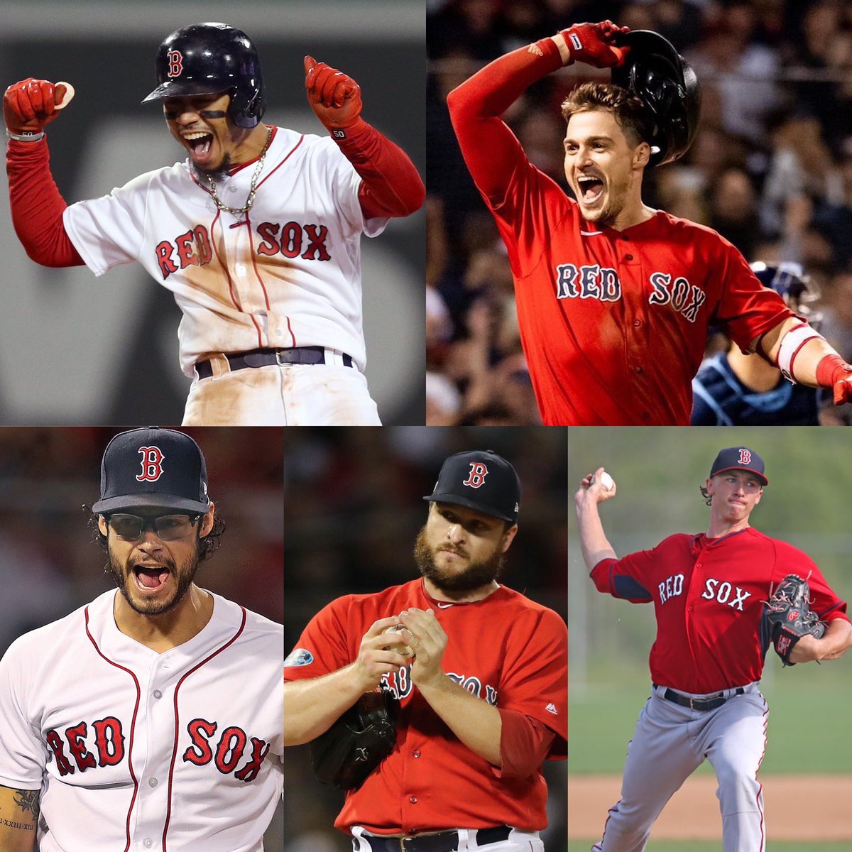 Mookie Betts
Kiké Hernandez
Ryan Brasier
Joe Kelly
Michael Kopech

Congratulations to the Red Sox on winning the 2024 World Series 👏