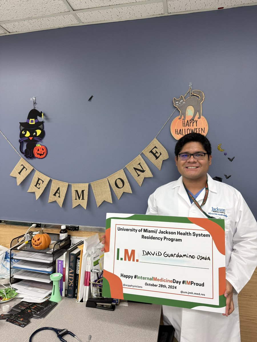 Covering on #IMDay (living my best life!) reminded me why I chose this path—honored to be part of a team so dedicated to patient care. Here’s to all the hardworking internists! #InternalMedicineDay #ResidencyLife
<a href="/UmJmhIMRes/">University of Miami Internal Medicine Residency</a> <a href="/umiamimedicine/">Miller Medicine</a> <a href="/JacksonHealth/">Jackson Health System</a> #Team1