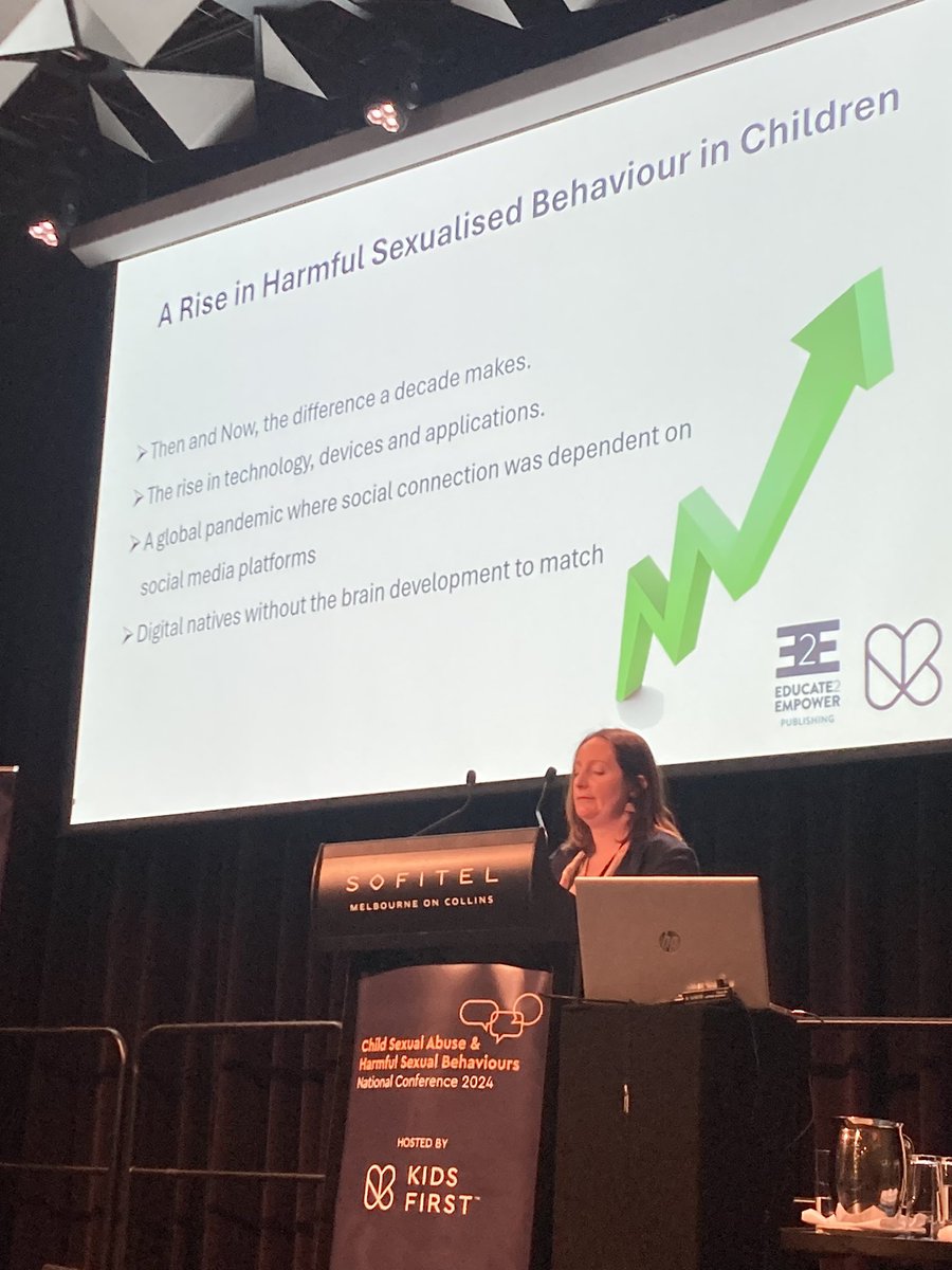 Kids First Australia (@kidsfirstaus) on Twitter photo <a href="/kidsfirstaus/">Kids First Australia</a> Hayley Wesson speaking about children and young people as “digital natives without the brain development to match” #csacon24 <a href="/kidsfirstaus/">Kids First Australia</a> Hayley Wesson speaking about children and young people as “digital natives without the brain development to match” #csacon24