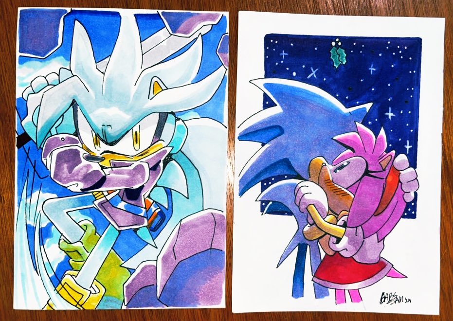 Markers art (🔟slots)
(Only x Sonic Expo)

A6 - 3/4 body +BG
One character 5️⃣0️⃣€ (extra character: 2️⃣5️⃣)

Contact Direct message!