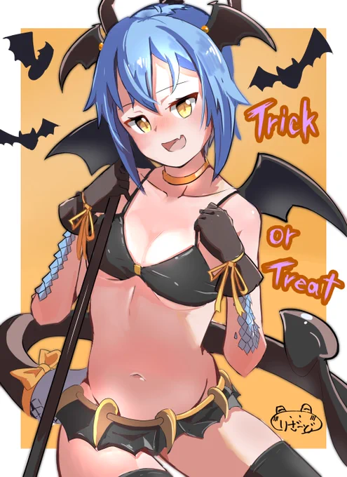 小悪魔なリザちゃん#ハロウィン#oc 