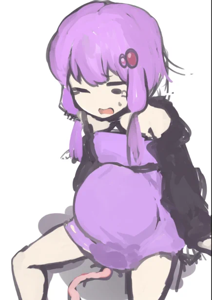 btゆかりさんの落書きは衝動的に描きがち 