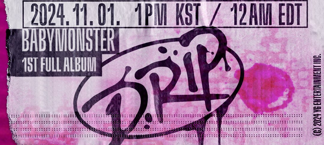 YGBABYMONSTER_'s tweet photo. [DRIP] RELEASE COUNTER
Originally posted by https://t.co/gIlO5GKuJM

2024.11.01. 1PM KST | 12AM EDT

#BABYMONSTER #베이비몬스터 #1stFULLALBUM #DRIP #ReleaseCounter #YG https://t.co/gdtedxDX8X