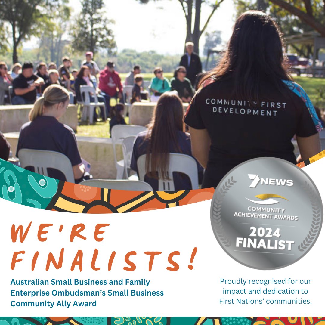 🎉 We're proud to be a finalist for the Small Business Community ally Award! As a First Nations' led organisation, offering a much needed culturally responsive and unique approach, we're more motivated than ever to make an impact! 🚀 #SmallBusinessAlly #CommunityFirst