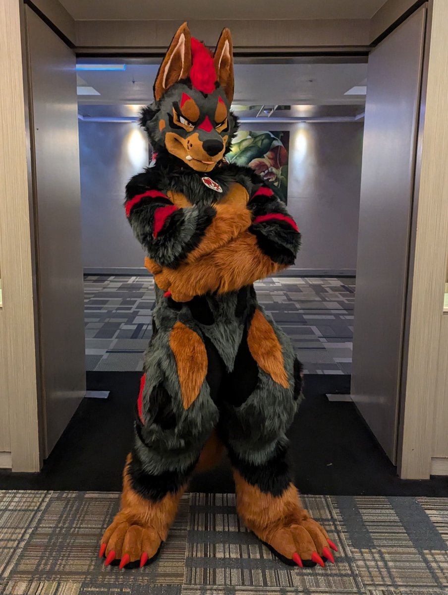 今回 #infurnity2024 の初めで登場！
🔴🐺名前は　鉄火（てっか）です！
一番好きな食べ物はマグロとトマト。😆
よろしくお願いします。
✂️ <a href="/kigurumikagetsu/">きぐるみ花月/Kigurumi Kagetsu</a>