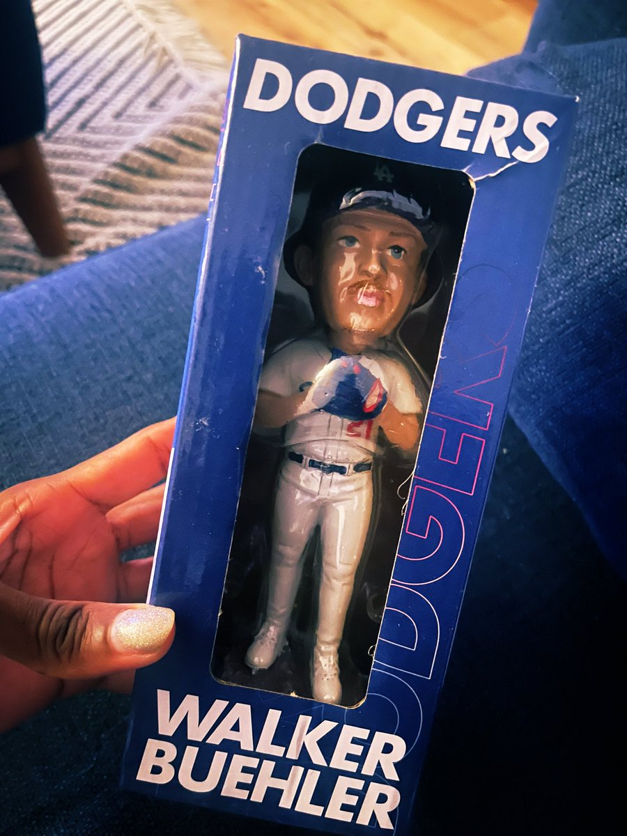 New #walkerbuehler bobblehead for sale going for $5000 bucks OBO 😂😜 jk…congrats #Dodgers #DodgersLA  👏👏👏