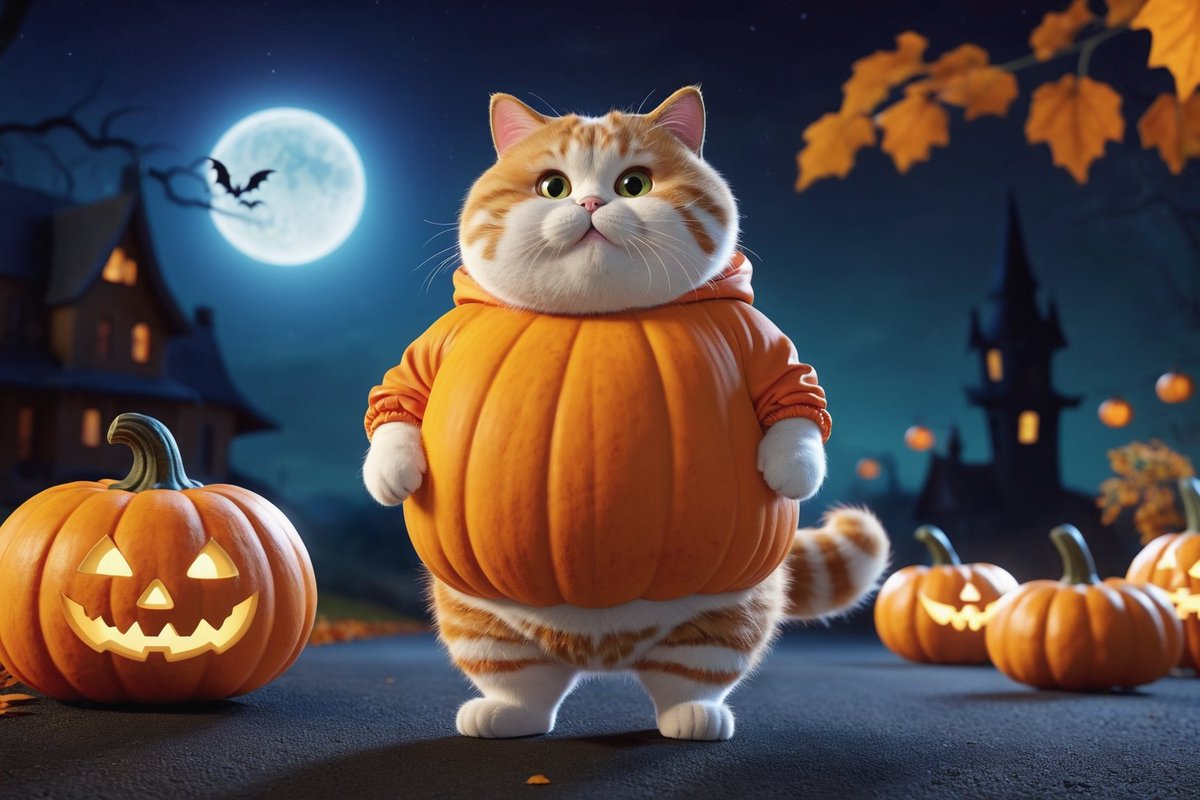 Happy Halloween 🎃 <a href="/Fatcatmemexyz/">fat cat</a> @pumpdotfun