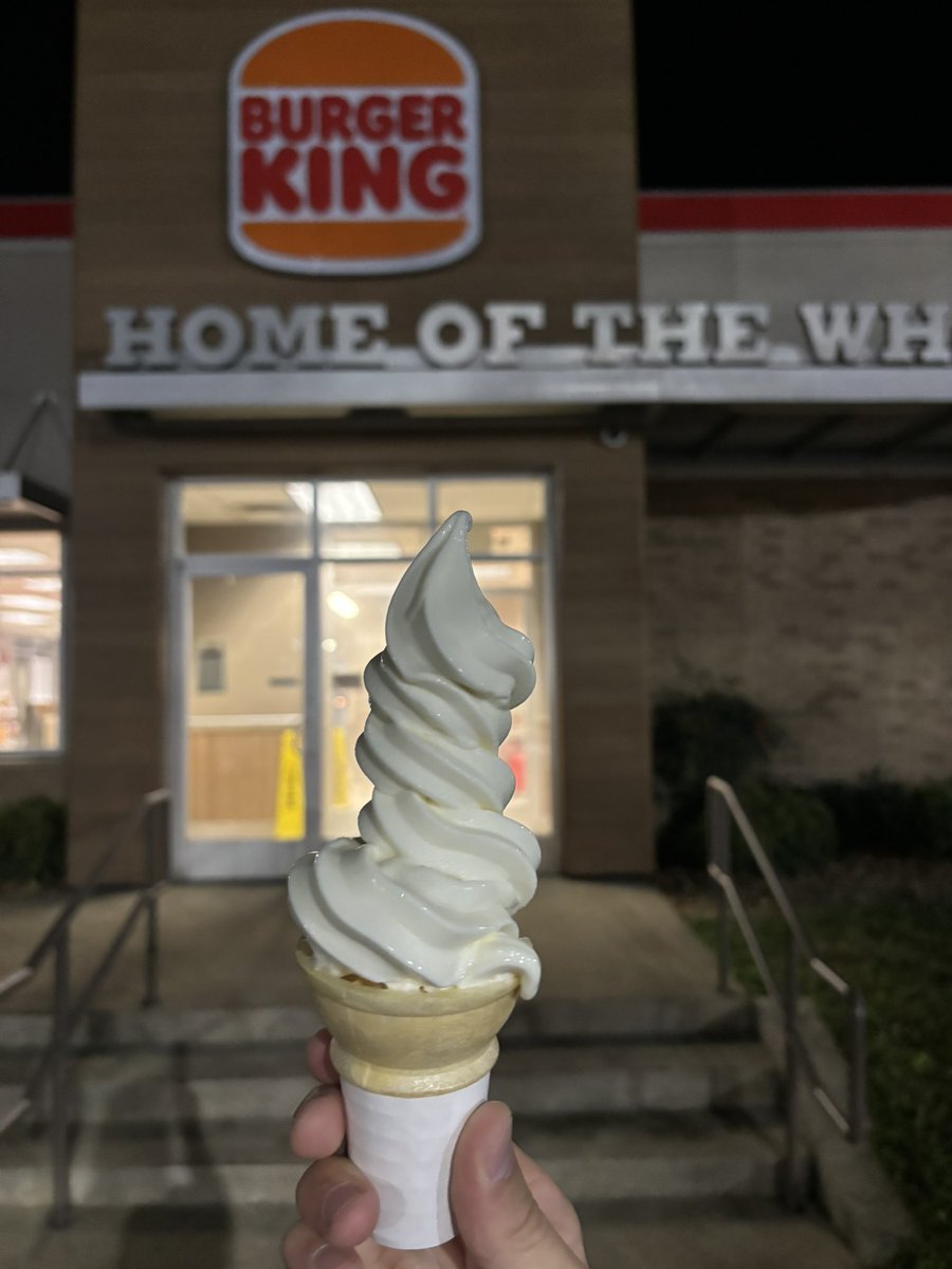 king of the burger? nah, king of the cone