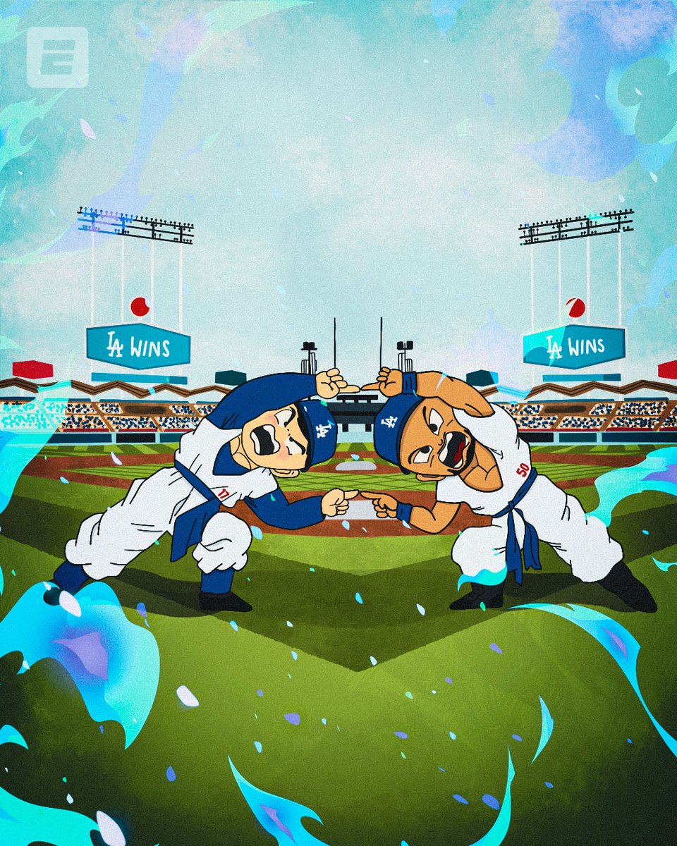 SportsCenter's tweet photo. One of the most powerful duos in baseball history unite to conquer their first title together 💥 https://t.co/VY751JyeDP