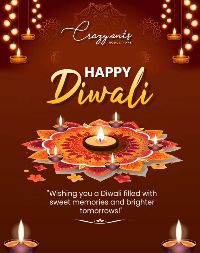 Happy Diwali 🎇🪔🎆 
#crazyantsproductions #crazyantsfilms #HappyDiwali #Deepavali2024