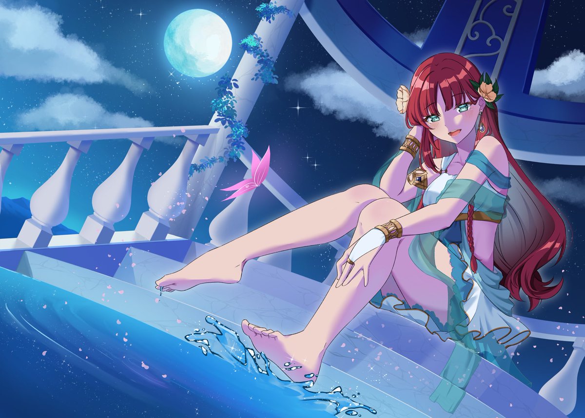 Sea Fairy Nymph Nilou🪷❤️
This was my piece for the <a href="/NilouZine/">Lotuslight 🪷</a>, I also did the Ticket art! 

Left over sales are available at: 
nilouzine.bigcartel.com

#GenshinImpact #nilou #Genshinfanart