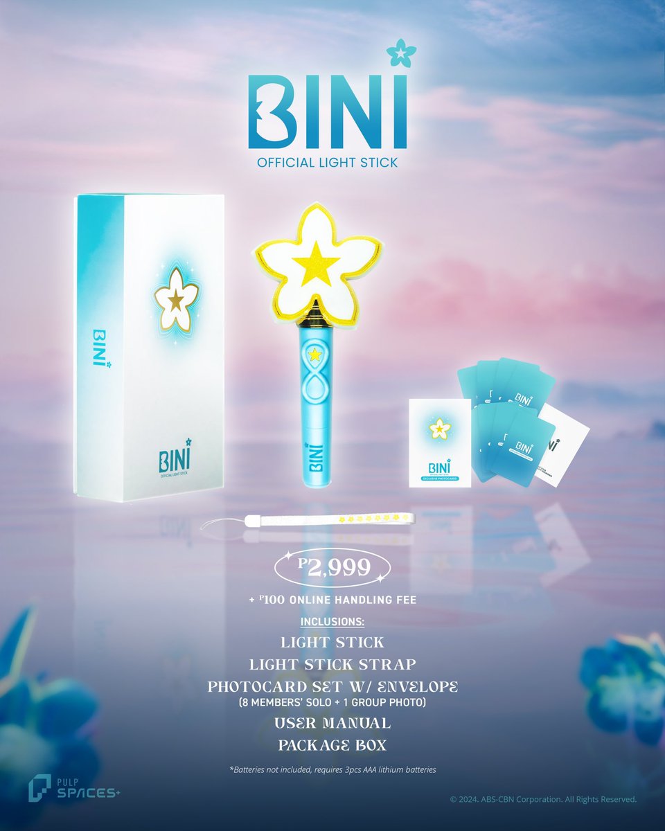 📣 BINI LIGHTSTICK GIVEAWAY ✨

GA Mechanics:
- must be following
- rt and like
- reply proof

ENDS ON NOVEMBER 4, 2024 6PM