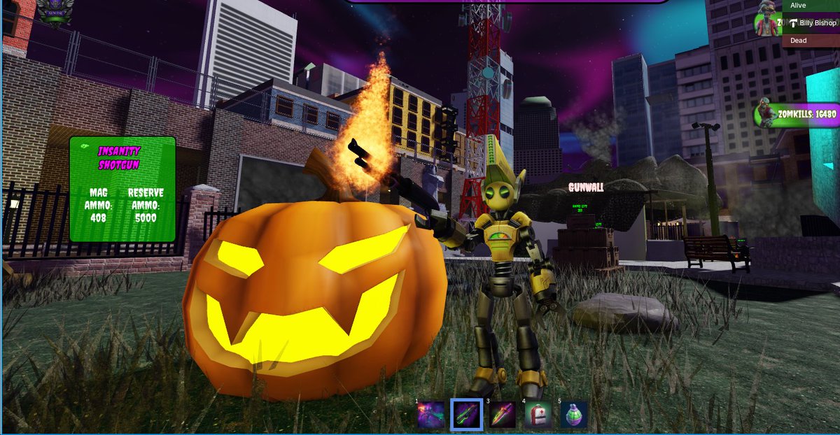 HAPPY HALLOWEEN EVERYONE.. Come check out FINAL DAWN and wreck some Zombies roblox.com/games/82393526…