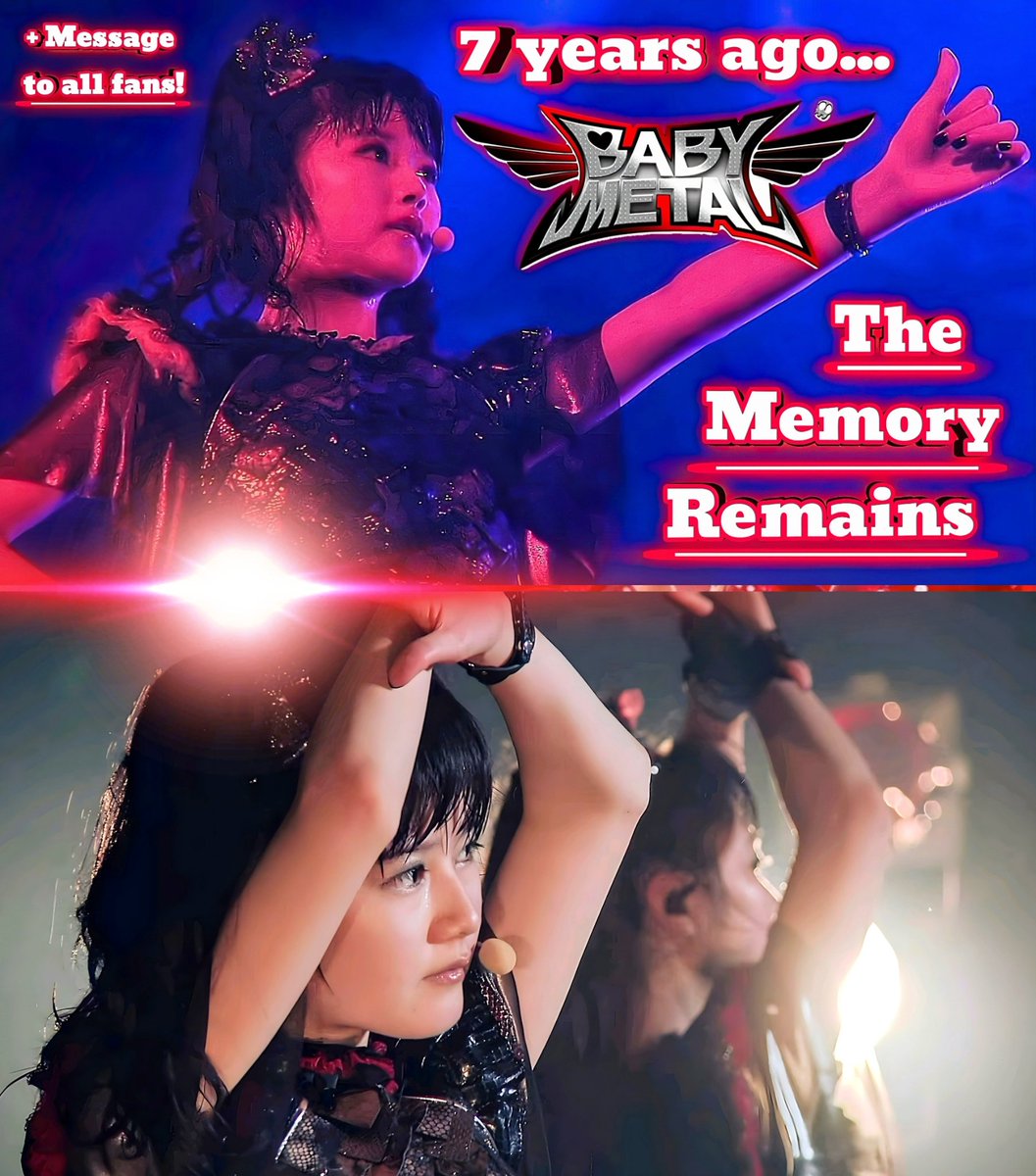 EOSilenceSource's tweet photo. ✨❤️💞💙 Preview update (+ many more) ▶ https://t.co/tL80RbZpEg

It’s literally been seven years since Yui Mizuno-san last appearance. And we hug you again! We still have some gunpowder left in our powder flasks! See you! #YUIMETAL #YuiMizuno #DontForgetYui #水野由結 #BABYMETAL https://t.co/hAHGjykvXq