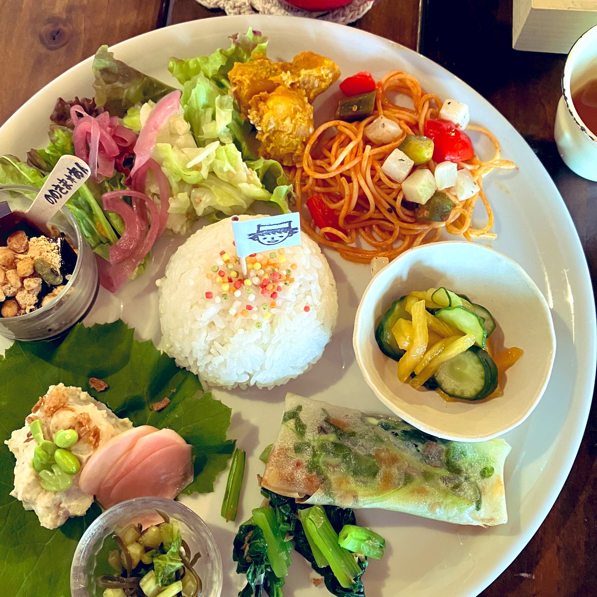 今日のランチ。かわいい☺️