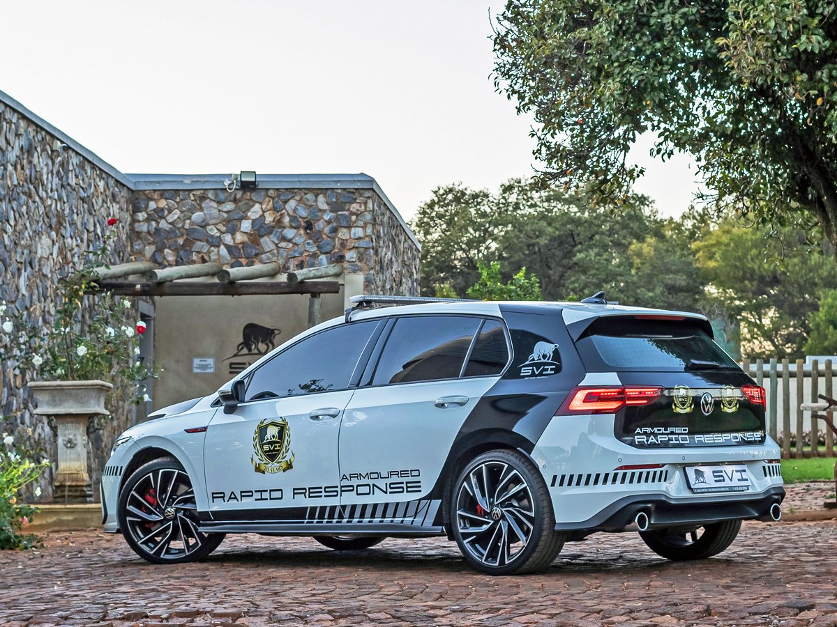 SVI_Engineering's tweet photo. 📢 FOR SALE! Yes, the famous SVI AK47 Golf 8 GTI armoured rapid-response vehicle is up for grabs. 🙌

💪 B4+ (AK47) protection
🛞 Continental SportContact 7s
🚗 13 000 km on the clock
🤝 R1,550,000 (including VAT)

➡️ Details here: https://t.co/qUEayXozxt https://t.co/z1vYGNUCZ5