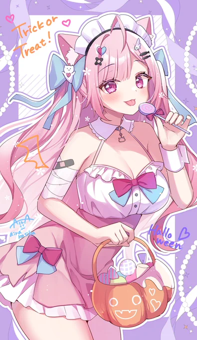 「お菓子をくれなきゃイタズラしちゃうよ?」#さくなあーと #Halloween 