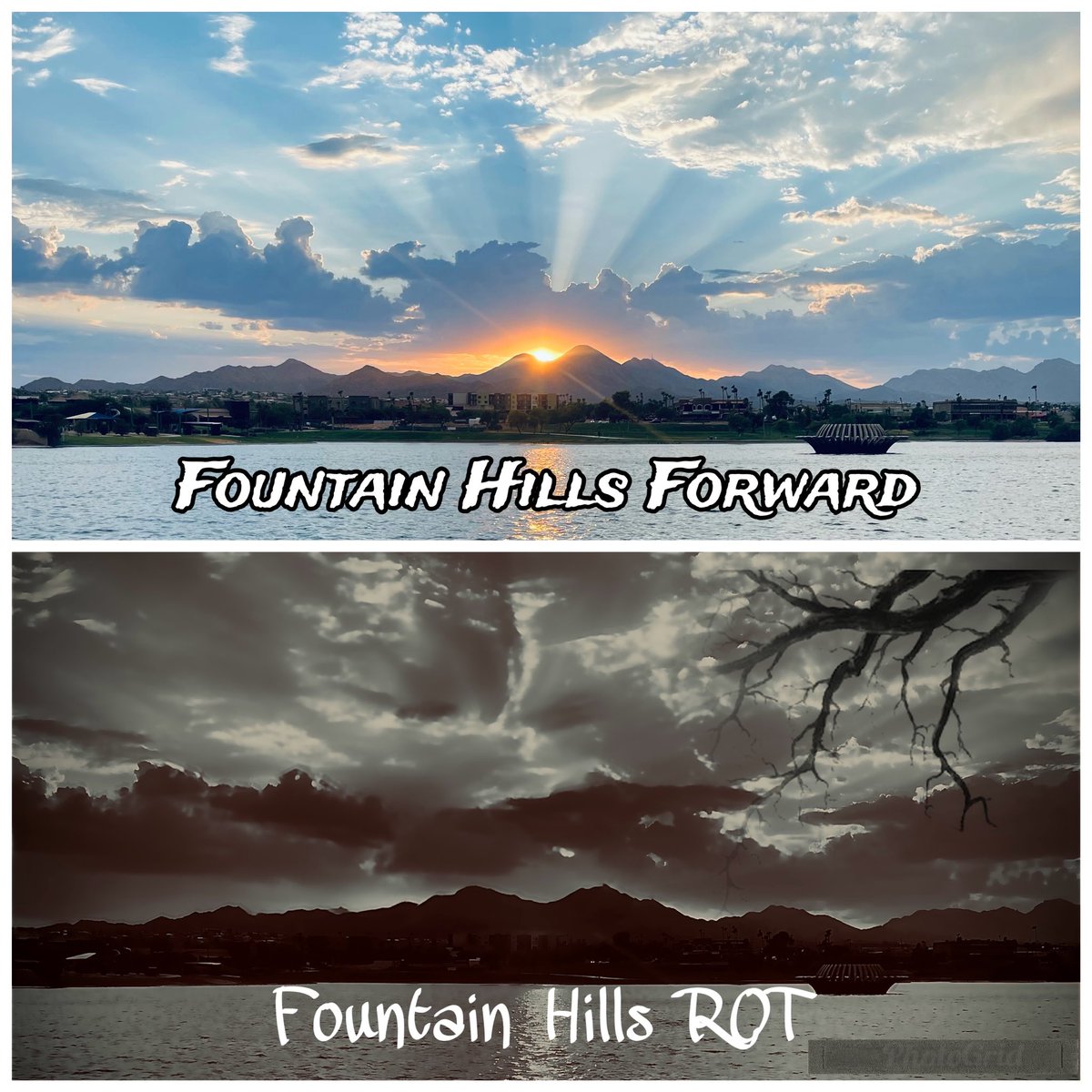 FlourishFH's tweet photo. #FountainHills must say NO to ROT. Elect #GinnyDickey, #PeggyMcMahon, #ClaytonCorey https://t.co/LZjJYomO8J