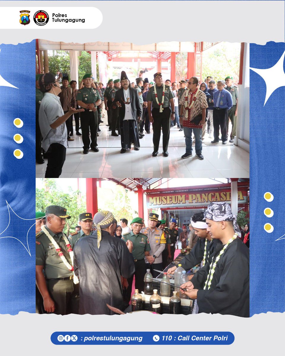 Res1Tulungagung's tweet photo. Kapolres Tulungagung AKBP Muhammad Taat Resdi S.H, S.I.K, MTCP @mtaatr menghadiri penilaian lomba kampung Pancasila tingkat pusat tahun 2024 di Desa Ngantru, Kecamatan Ngantru, Kabupaten Tulungagung. (30/10/2024)
#polrestulungagung #tulungagung #ngantru #kampungpancasila https://t.co/FMNoRFRSPj
