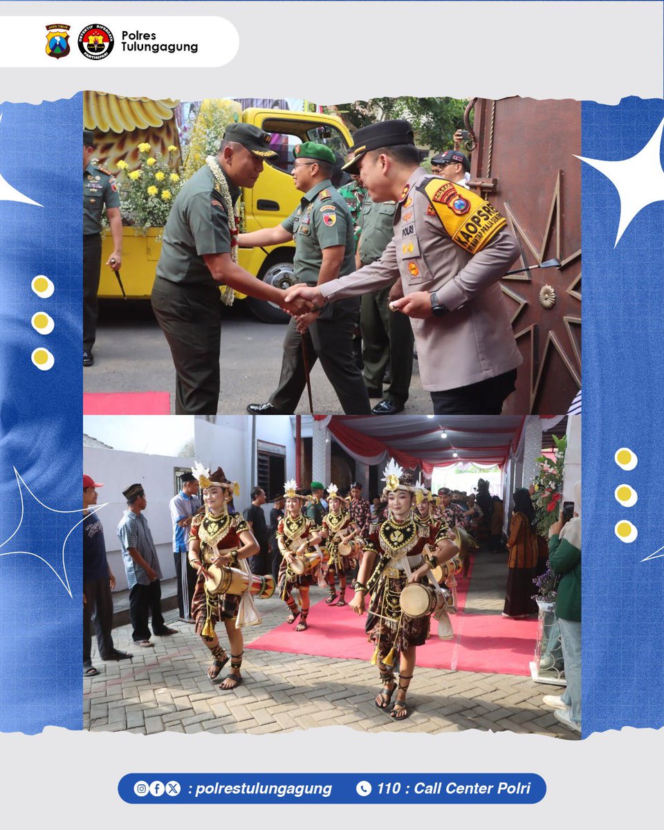 Res1Tulungagung's tweet photo. Kapolres Tulungagung AKBP Muhammad Taat Resdi S.H, S.I.K, MTCP @mtaatr menghadiri penilaian lomba kampung Pancasila tingkat pusat tahun 2024 di Desa Ngantru, Kecamatan Ngantru, Kabupaten Tulungagung. (30/10/2024)
#polrestulungagung #tulungagung #ngantru #kampungpancasila https://t.co/FMNoRFRSPj