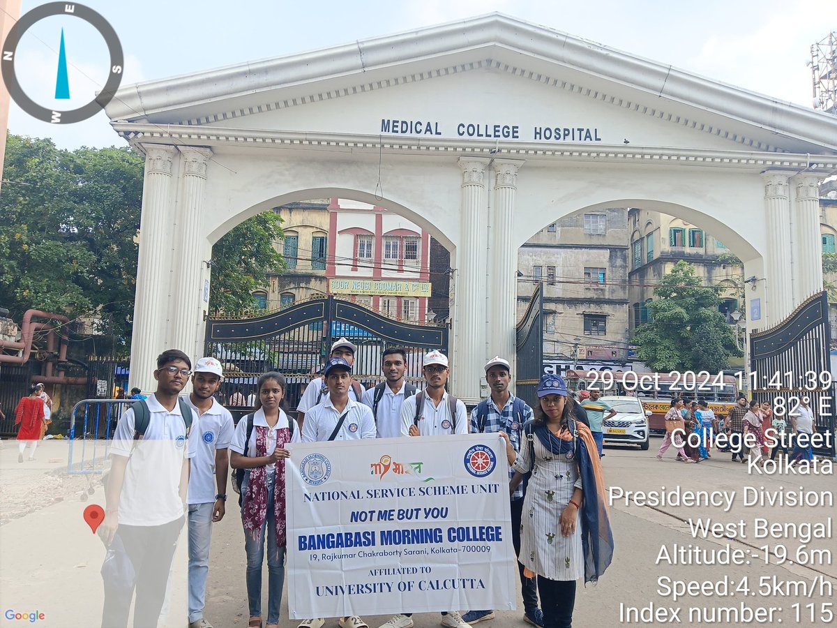 NssMorning's tweet photo. 29.10.2024
This Diwali with My Bharat

NSS Unit of Bangabasi Morning College marked the first anniversary of My Bharat with a wonderful initiative. Volunteers assisted patients at Medical College Kolkata, embodying the spirit of service and community engagement. https://t.co/oNOqbeY2Le