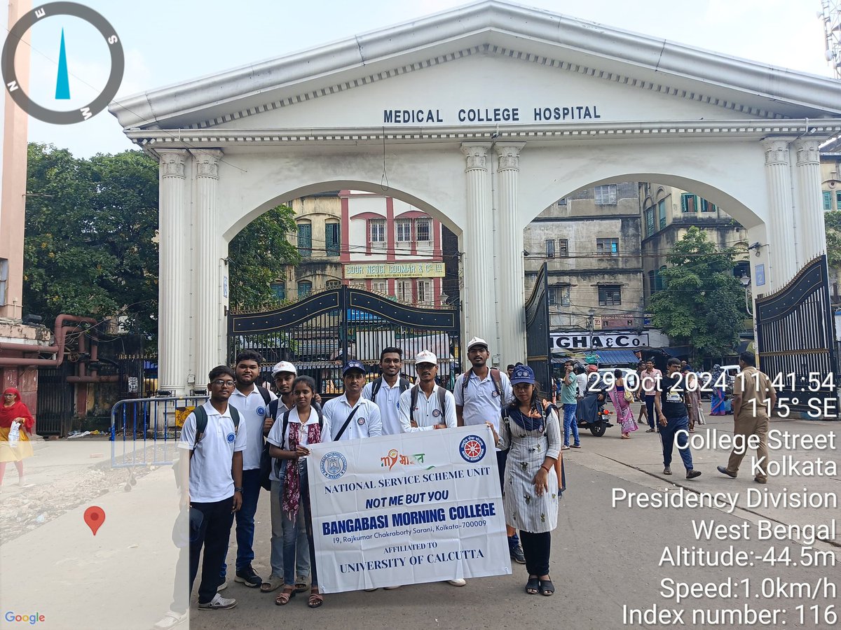 NssMorning's tweet photo. 29.10.2024
This Diwali with My Bharat

NSS Unit of Bangabasi Morning College marked the first anniversary of My Bharat with a wonderful initiative. Volunteers assisted patients at Medical College Kolkata, embodying the spirit of service and community engagement. https://t.co/oNOqbeY2Le