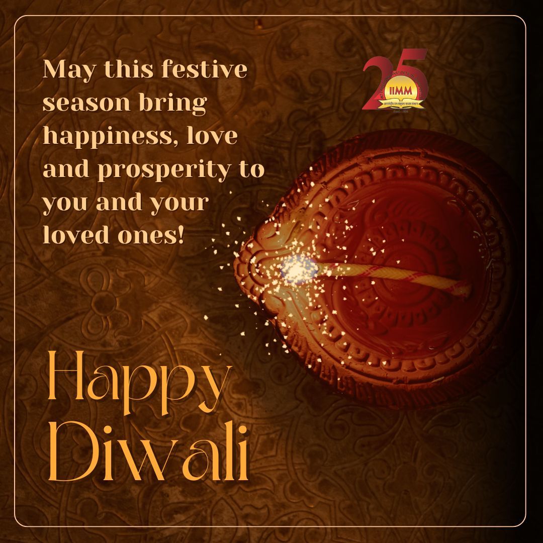 IIMMDelhi's tweet image. The festival of Diwali is an occasion of happiness, hope and togetherness for Indians all around the world. 

हर घर में हो उजाला
आए ना कोई रात काली
हर घर मे मनाएं खुशियां
हर घर मे हो
शुभ दीपावली !
#IIMMDelhi #Diwali #Diwali2022 #Lights #festival #lamps #25yearsofIIMM