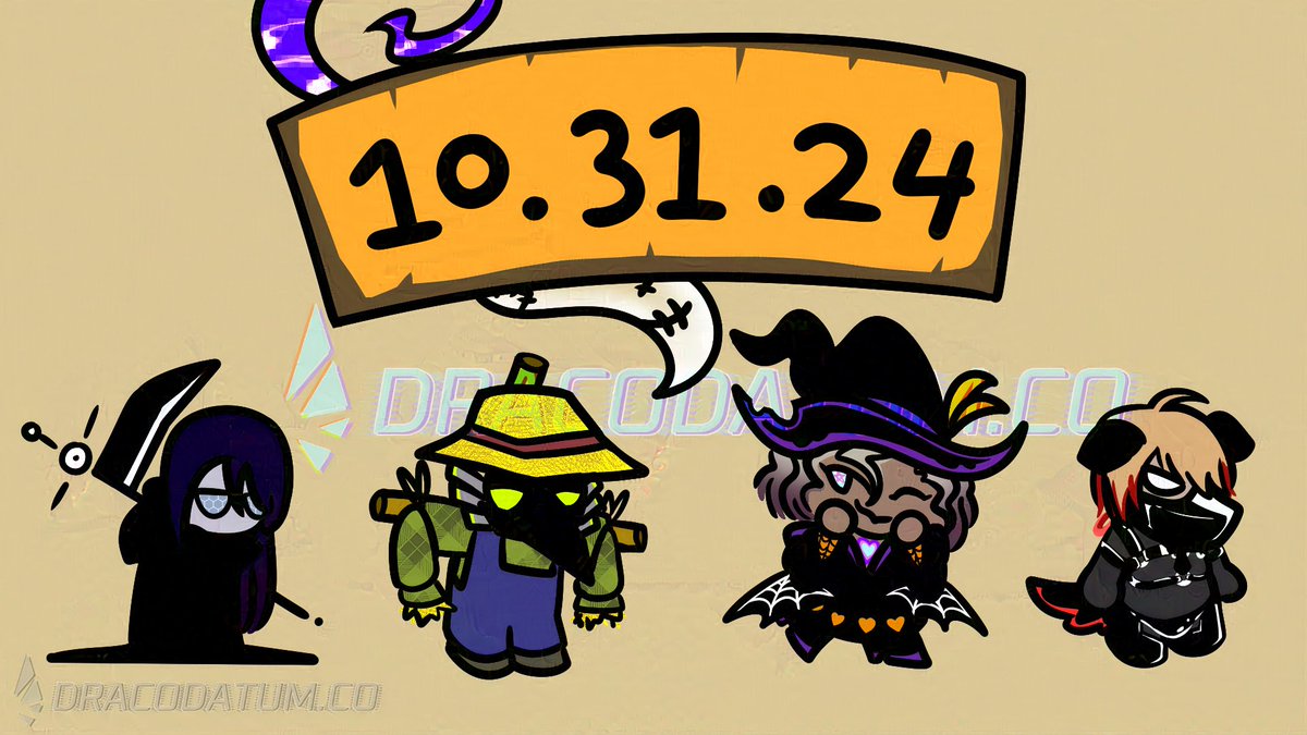 DRACODATUM_CO's tweet image. 🖥️🎃 Happy Halloween from Cruxian Security* 🎃🖥️

*+1 unauthorized program

#WYRMYART #CODEXENSIS