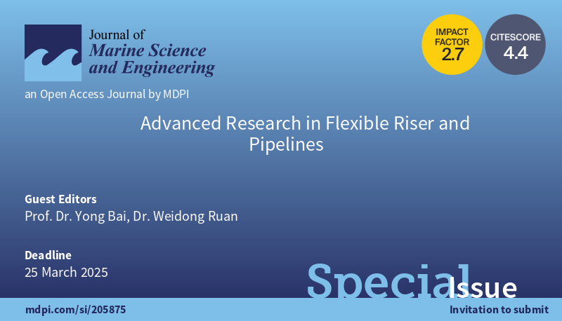 JMSE_MDPI's tweet photo. #Callforpaper 👇👇👇
#flexiblepipes and #umbilicalcables
#installationtechnique
#subseaengineering
#pipe–soil interaction
🌊Special Issue: Advanced Research in #FlexibleRiser and #Pipelines
👨🎓Guest Editor:
Prof. Dr. Yong Bai
Dr. Weidong Ruan
💻More at: https://t.co/EIH21rZvuy https://t.co/CJbjAZJrAP