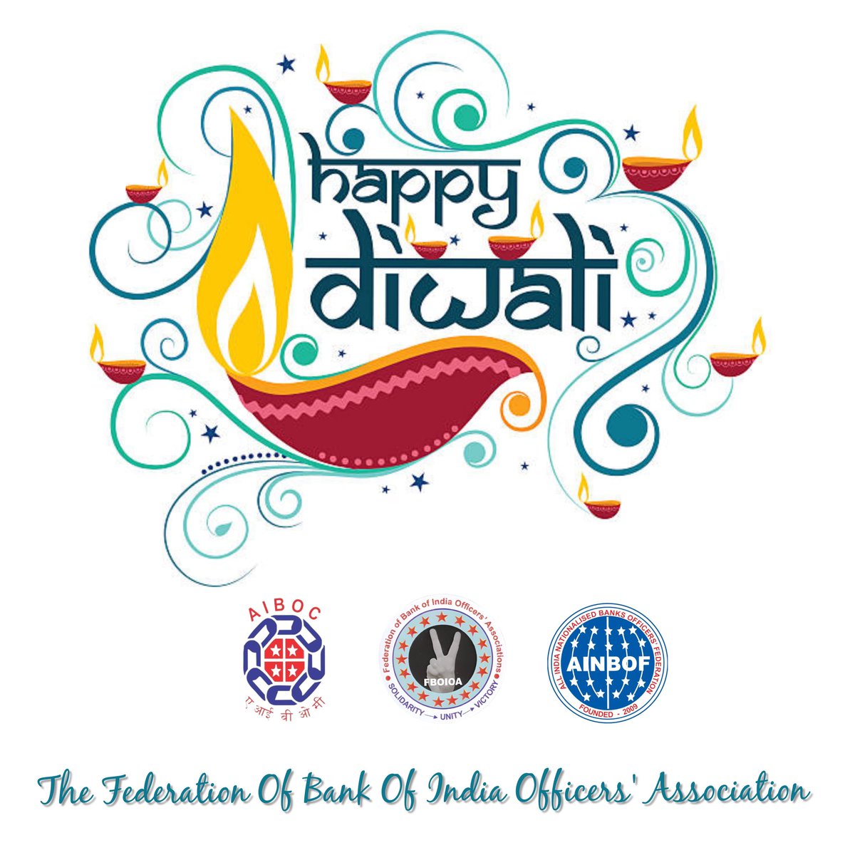 nilesh_pawar15's tweet photo. As the Festival of Lights, Diwali, graces us once again, we, on behalf of the FBOIOA, extend our heartfelt greetings and best wishes to you and your loved ones.

Diwali is a time of celebration, reflection, and renewal—a moment to gather with family and friends, to share in the joy of the festival, and to spread the light of hope and happiness.

This Diwali, let us unite to build a brighter future for our banking community. Let us stand together against any verbal or physical challenges faced by our colleagues and pledge to take action, as necessary, to demonstrate our solidarity.

May this Diwali inspire us all to live in peace and harmony, spreading love and compassion in our communities. May it bring happiness, progress, and good health to you and your family.

Wishing you a joyous, safe, and prosperous Diwali!
#Diwali2024