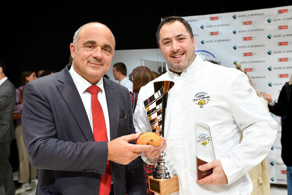 FabriceLmp_pro's tweet photo. J'ai remporté le Master national du meilleur pain au chocolat 2024 ! https://t.co/fEXI8c1jjI