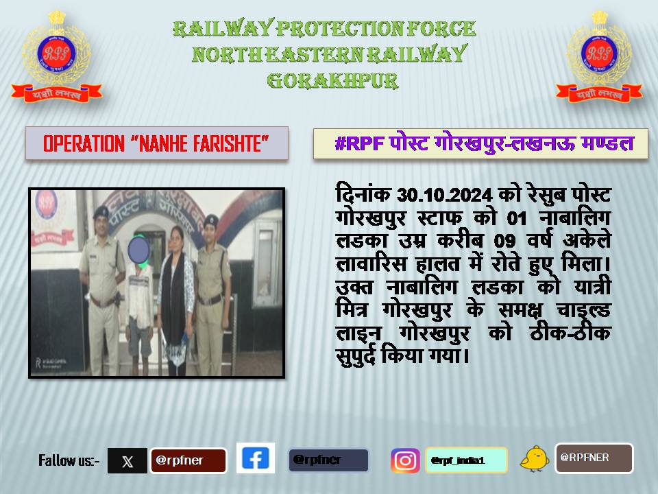 RPF North Eastern Railway tweet media