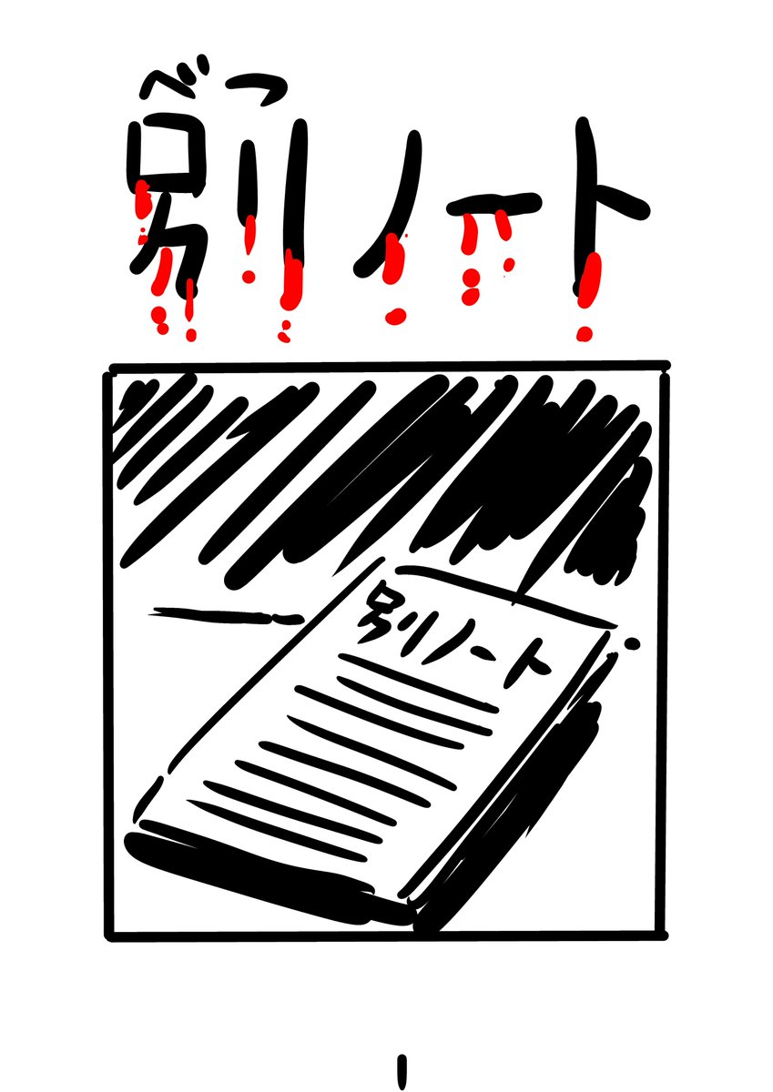新しい短編漫画のラフ(ネーム)を描きました。    

タイトル:別ノート

全4ページ  

制作時間:40分 