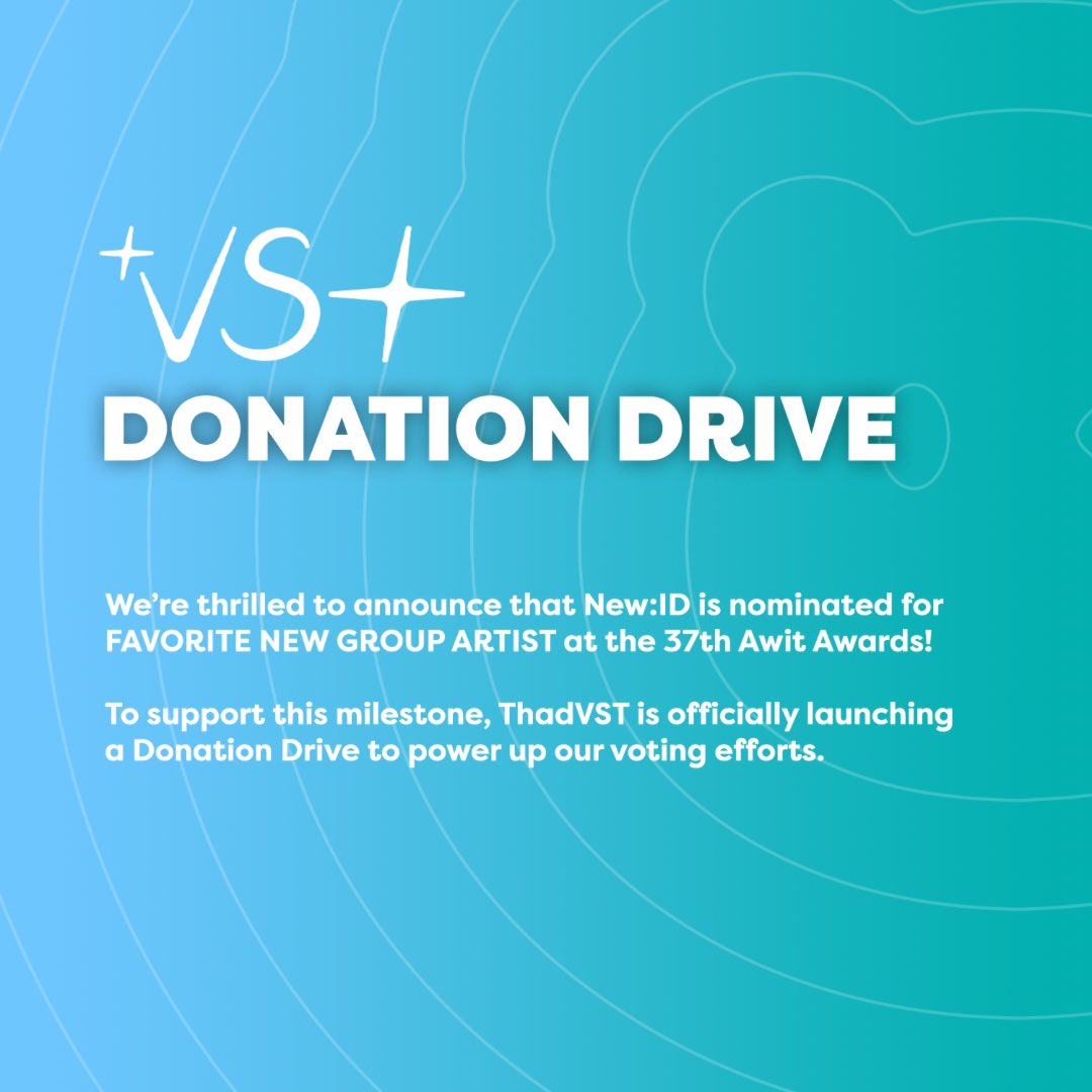 ThadVST's tweet photo. [💰] #TTO_Bank 

Thaddybears &amp; NewDAYs, we are now officially opening a donation drive to boost our voting efforts for NEW:ID on the 37th Awit Awards! ✨

To donate, visit the link below! 
🔗: https://t.co/scuXsrYaXA

#NEWID_THAD #뉴이드_타드 #New_ID #뉴이드 @official_newID https://t.co/sTigJQgaGp