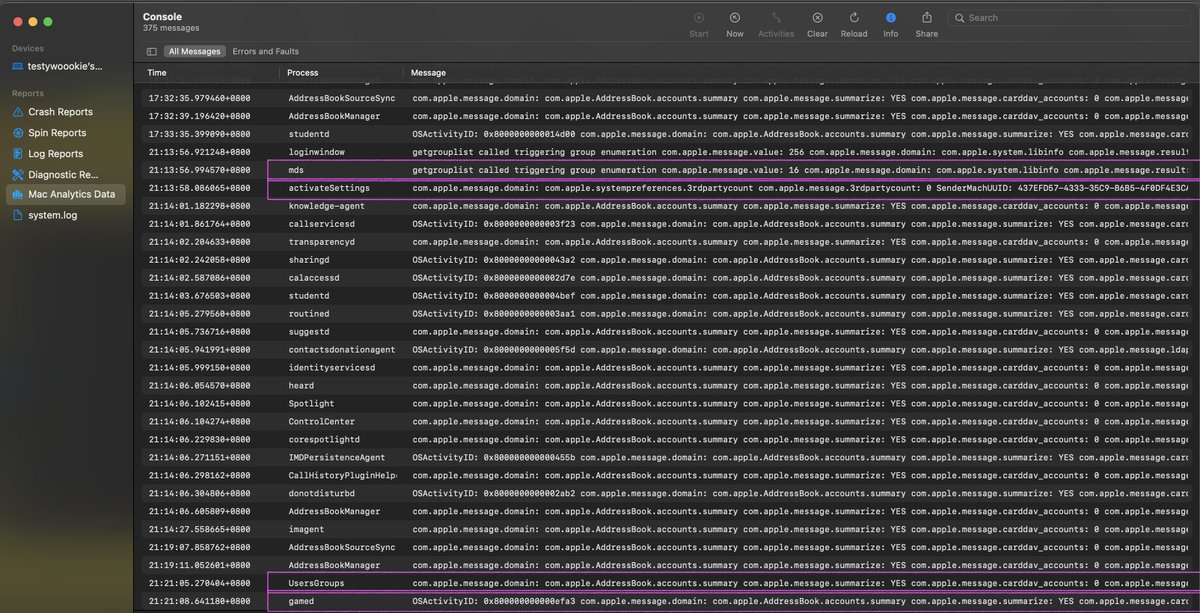 hak_feed0's tweet image. #cybercriminals using #mds, #xps, #sharedworker, #3rdpartycount #messages #powerd #callhistory #darkwake #mdmclient @Apple @AppleSupport #cybersec @BleepinComputer @INTERPOL_Cyber @INTERPOL_HQ @UNDP in the backdrop, live, as I check console out. @Europol @ICANN