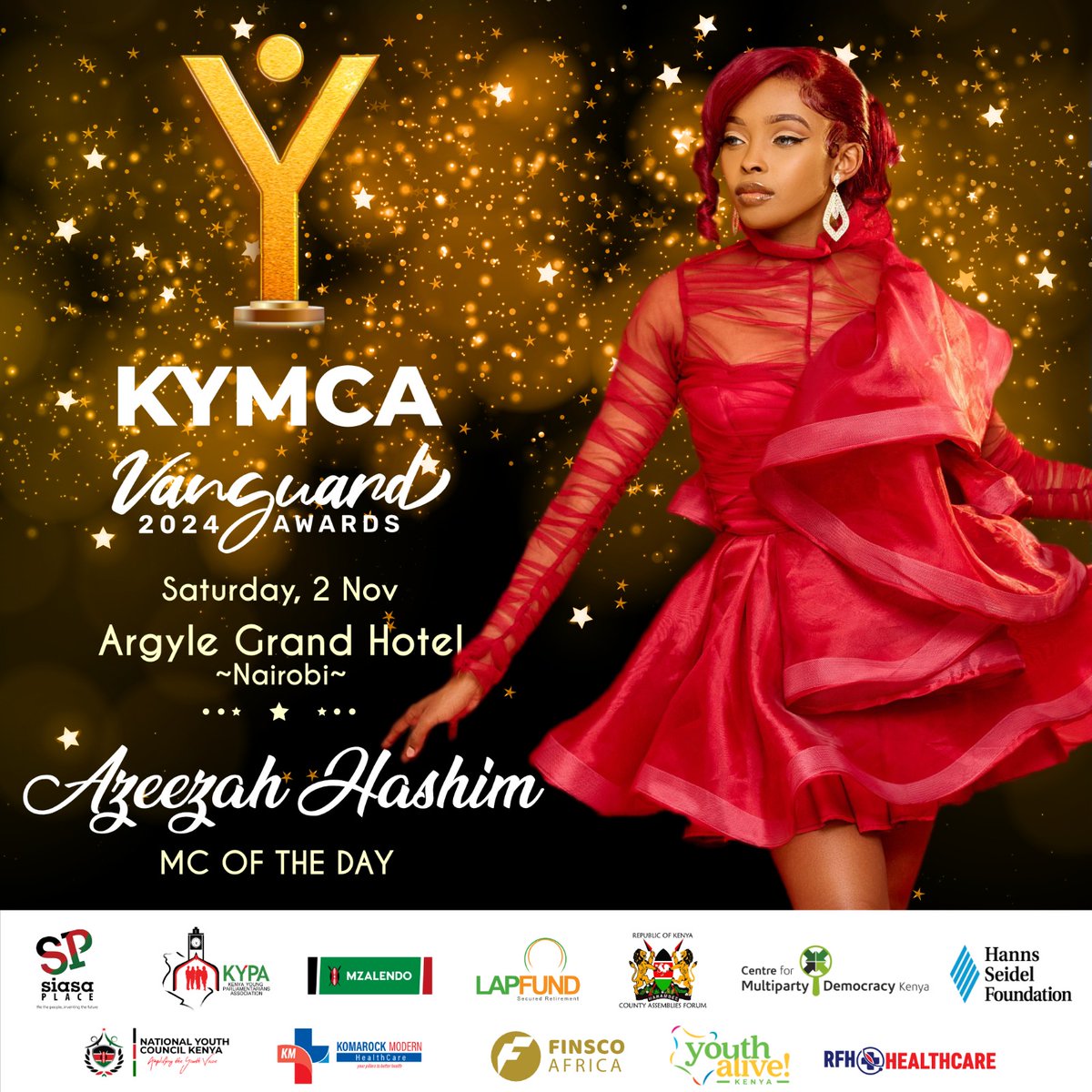 Kaka_Empire's tweet photo. KYMCA Vanguard 2024 Awards happening this Saturday at the elegant Argyle Grand Hotel, hosted by the one and only MC extraordinaire, @azeezah_h ๐ค
Canโt wait to see you there for a night of glitz, glam, and greatness โจ๏ธ ๐๐ผ
#kakaempireisthelifestyle #mediamessiah #november https://t.co/ShP2utpdsS