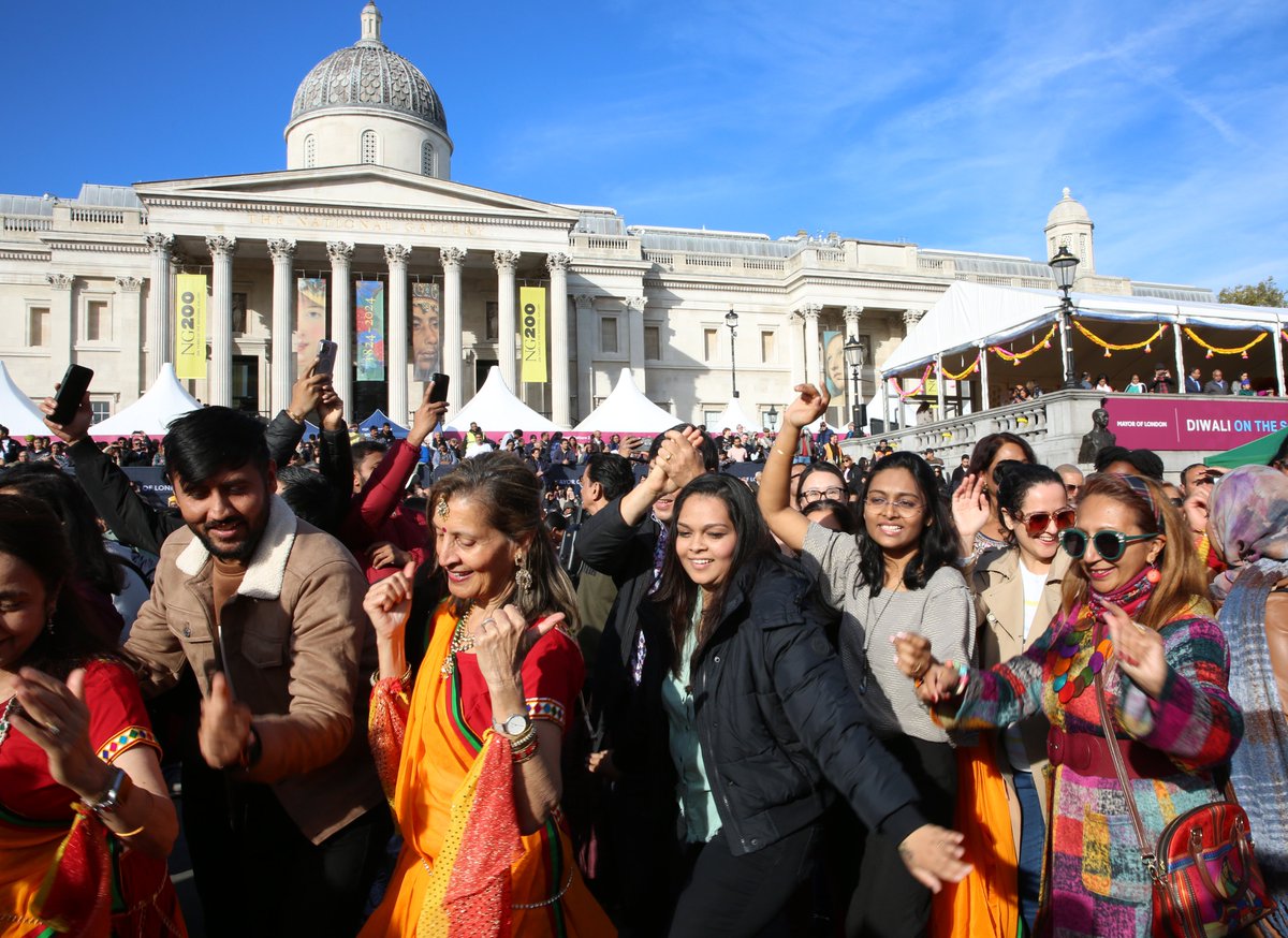 MayorofLondon's tweet photo. This is what the largest celebration of Diwali outside India looks like.

London really is for everyone. https://t.co/cG6iNDGnTM
