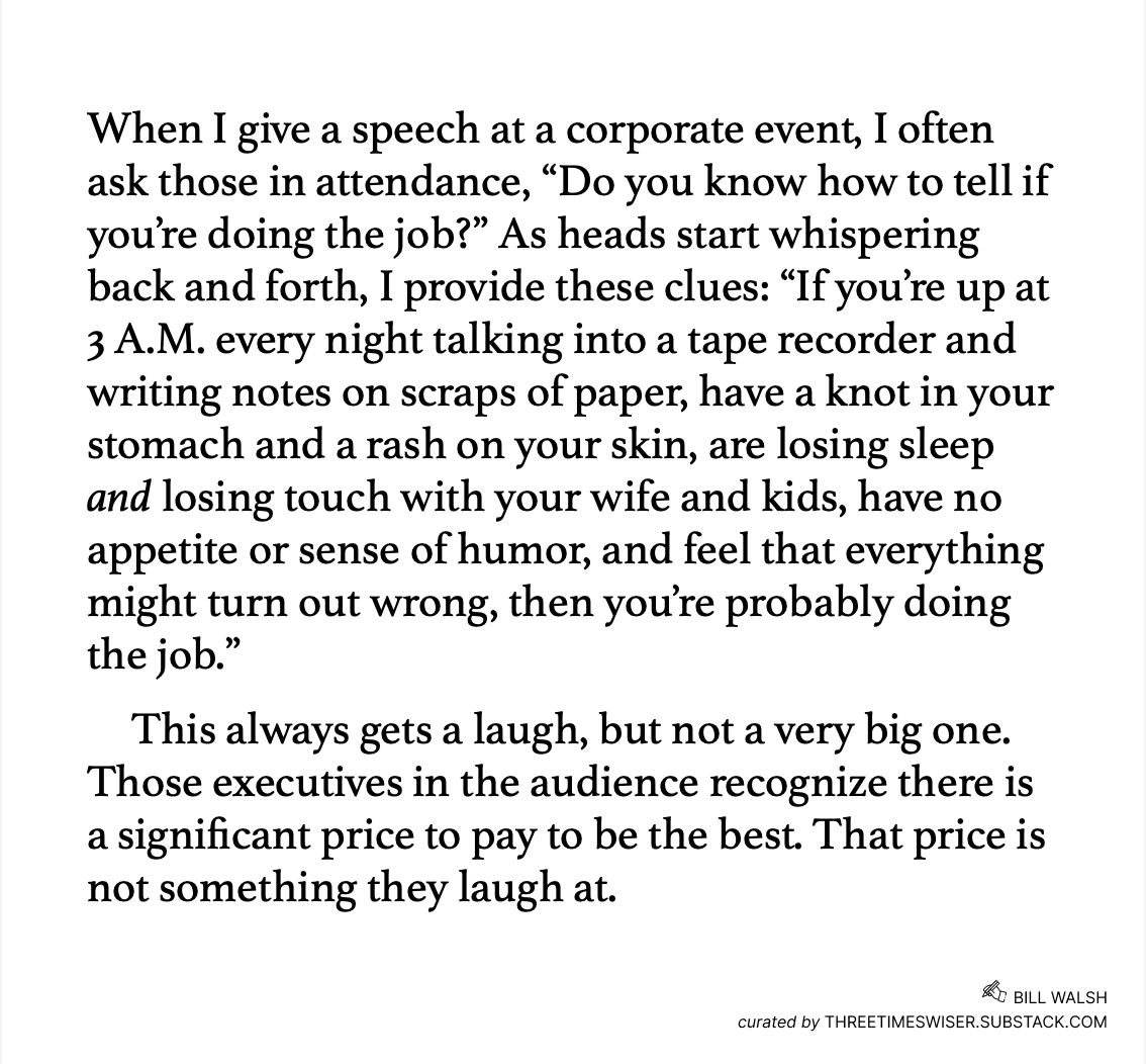 Kpaxs's tweet photo. How to know if you are doing the job? by legendary NFL coach Bill Walsh https://t.co/kSfv9HLZ78