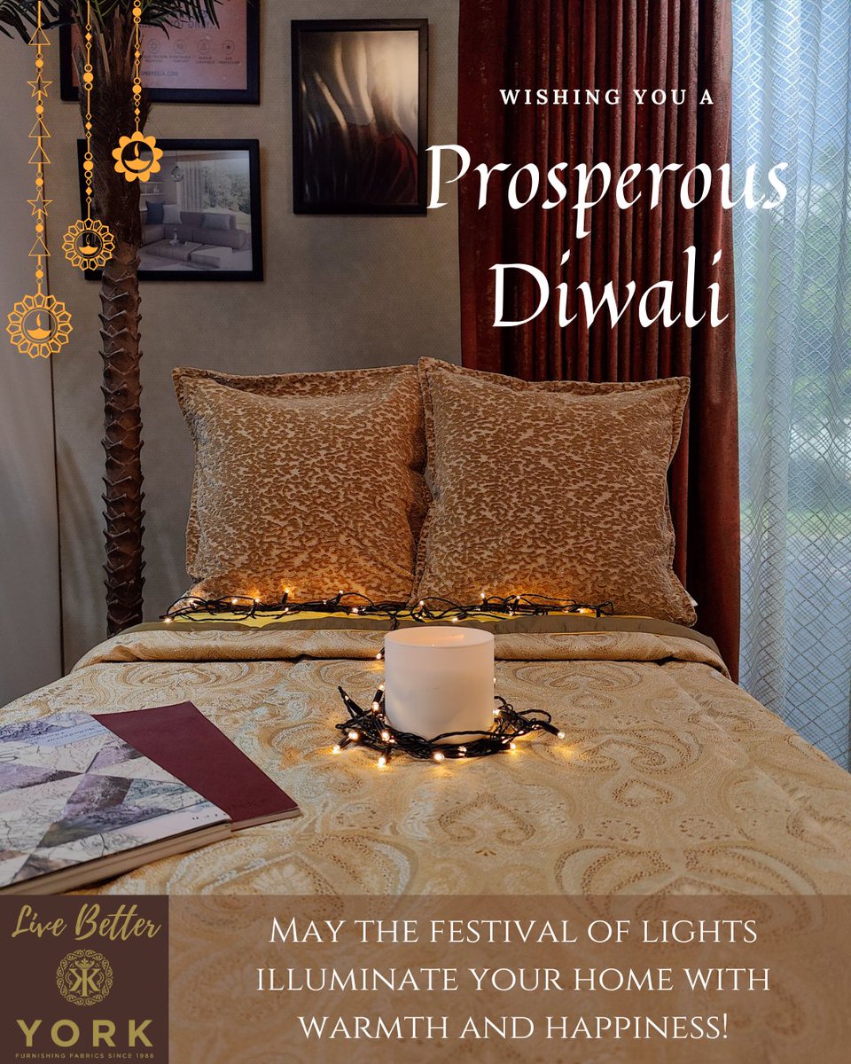 Best Wishes from York Furnishings Fabrics! 🪔🌟
#HappyDiwali 

#Diwali #Diwali2024 #DiwaliSpecial #DiwaliCelebration #DiwaliFestival